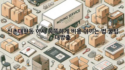 📦 신촌/대현동 이사, 똑똑하게 비용 아끼는 법! 꿀팁 대방출 🍯