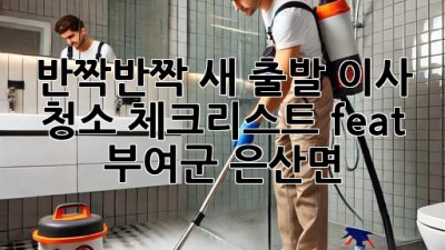 ✨반짝반짝 새 출발! 이사 청소 체크리스트 (feat. 부여군 은산면)✨